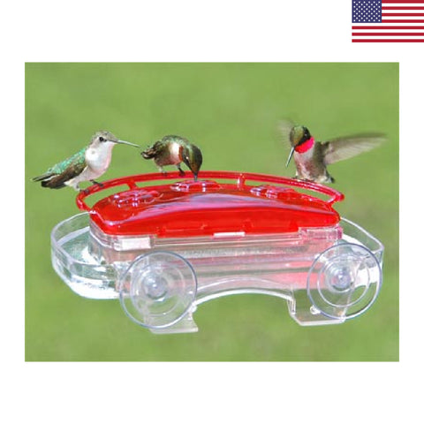 Aspects Jewel Box Window Hummingbird Feeder, 8 oz.