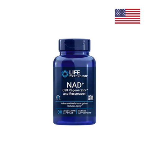Life Extension NAD+ Cell Regenerator™ and Resveratrol 30 vegetarian capsules