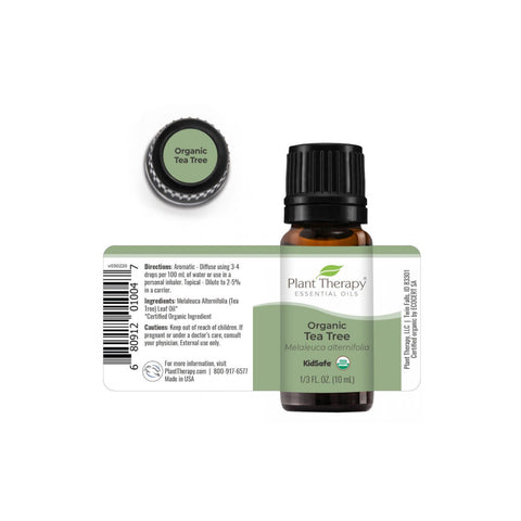 Plant Therapy Organic Tea Tree Essential Oil 10 mL